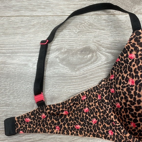 Victoria’s Secret Push-Up Bra Cheetah Rose Animal Print 34D - Picture 3 of 15